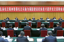 趙樂際出席“弘揚(yáng)憲法精神，加強(qiáng)憲法實(shí)施，為強(qiáng)國建設(shè)、民族復(fù)興提供憲法保障”座談會并講話