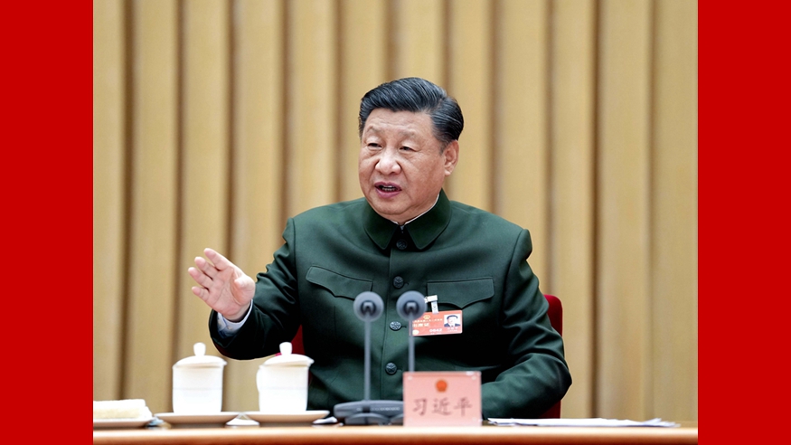 習(xí)近平出席解放軍和武警部隊(duì)代表團(tuán)全體會議