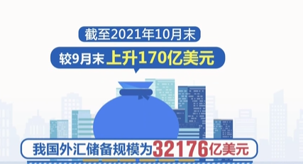 國家外匯管理局：10月末中國外匯儲(chǔ)備規(guī)模為32176億美元